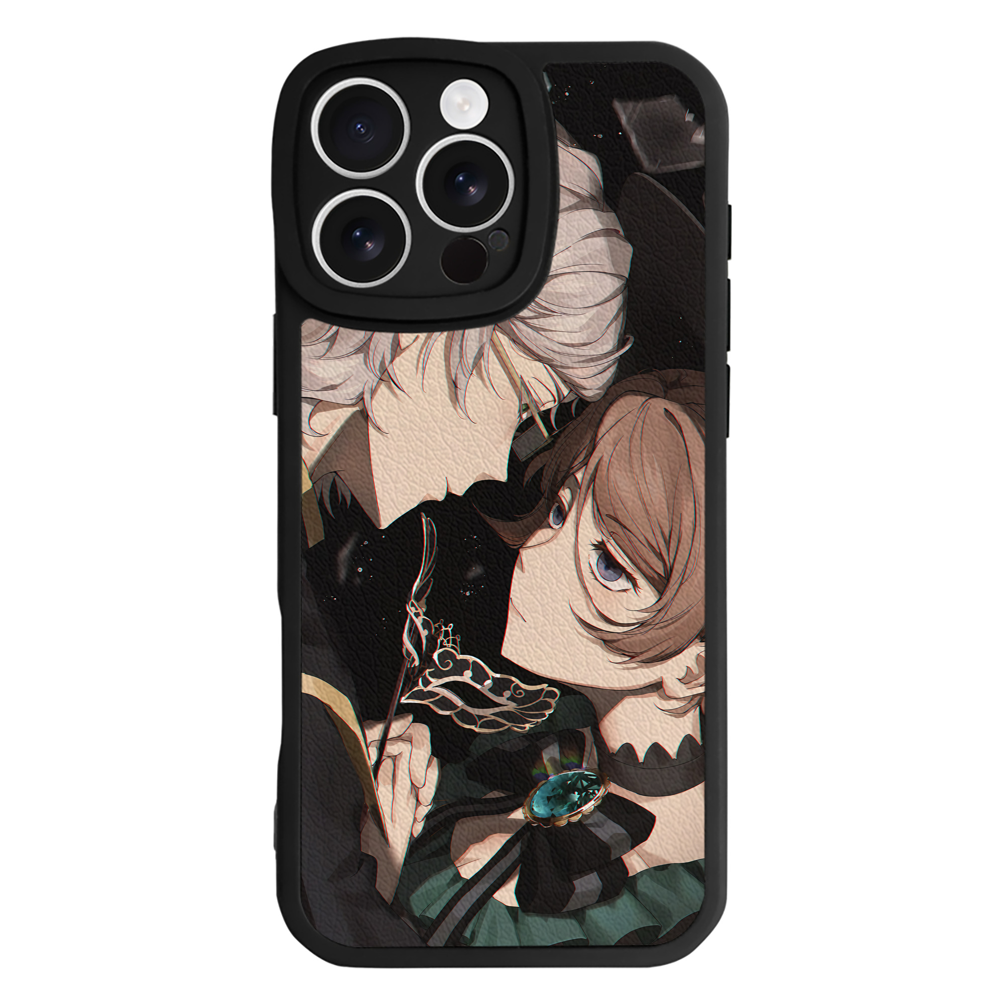 （画像用） 文豪ストレイドッグス Bungo Stray Dogs 【iPhone 16シリーズ対応】シリコンスマホケース（レザー調） 材質：シリコン